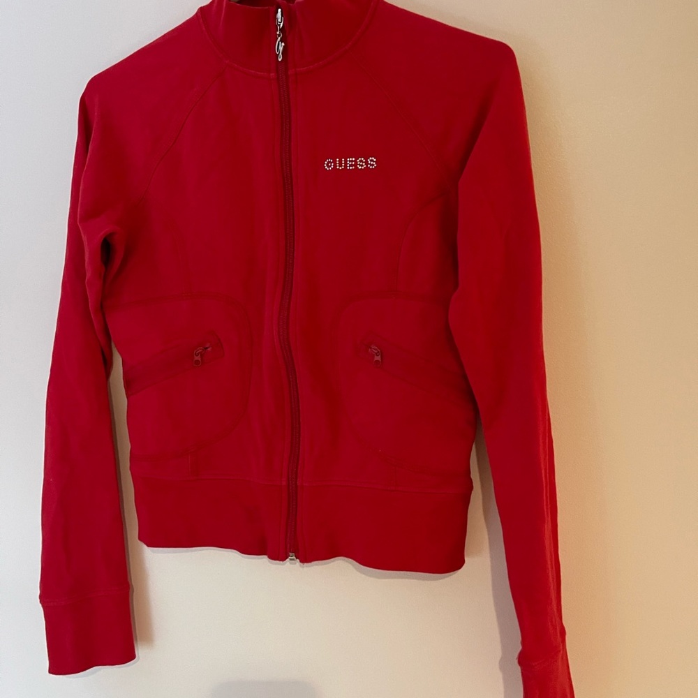 Guess Vibrant Red Activewear Jacket